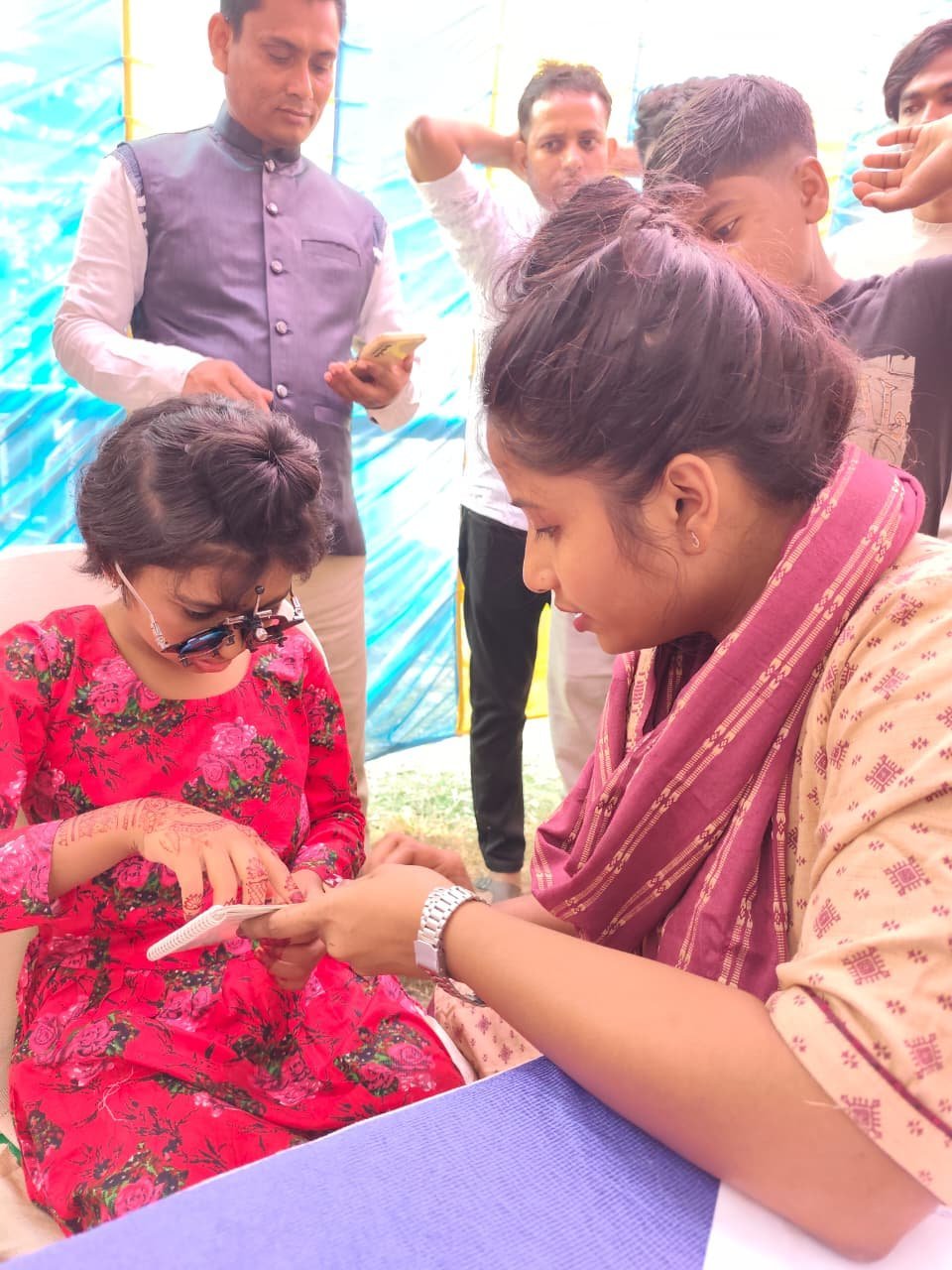 Beneficiaries at a LegMed camp