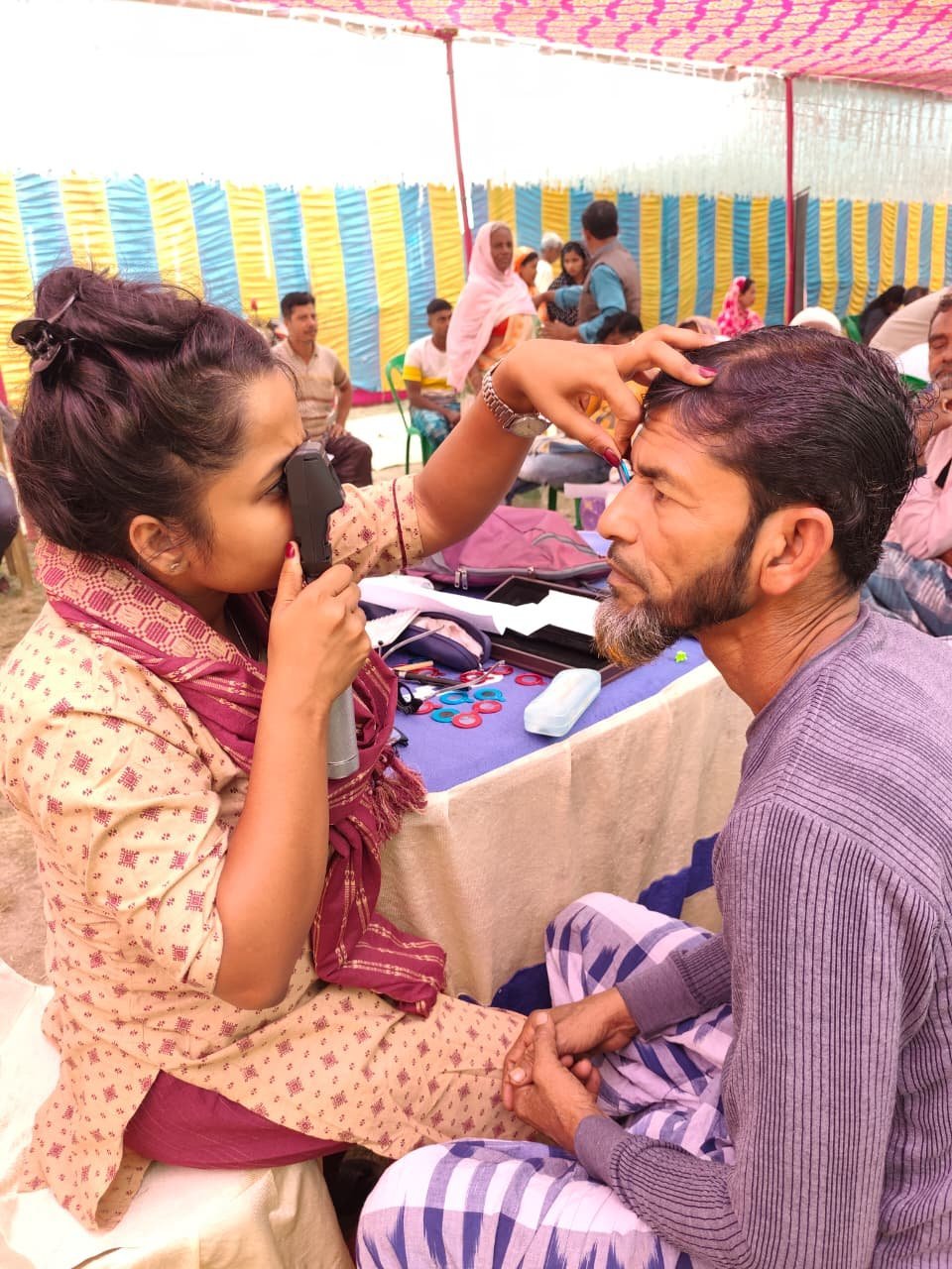 Free eye screening camp